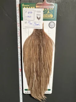 Flash Sale Hackle 257 - Hebert Miner Cape Silver - Brown Grey Dun (sizes 8-22)