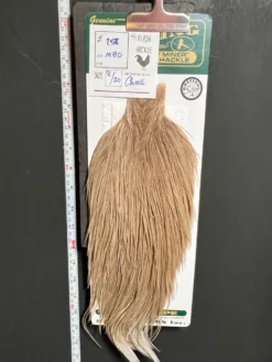 Flash Sale Hackle 258 - Hebert Miner Cape Silver - Med. Brown Dun (sizes 8-22)