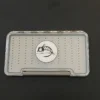 FLY FISH FOOD LOGO FLY BOX, CLEAR SINGLE SIDED - LARGE WITH EASY GRIP FOAM