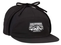 Coal Tracker Flannel Lined 5 Panel Earflap Cap
