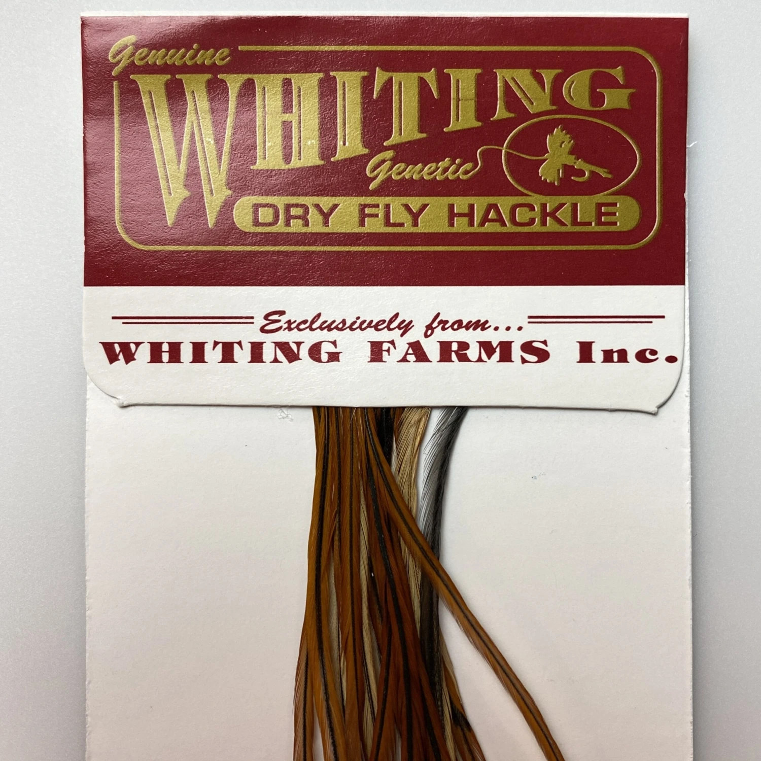Whiting 100 Pack Dry Fly Hackle - Furnace - 18 1 Whiting 100 Pack Dry Fly Hackle - Furnace - 18