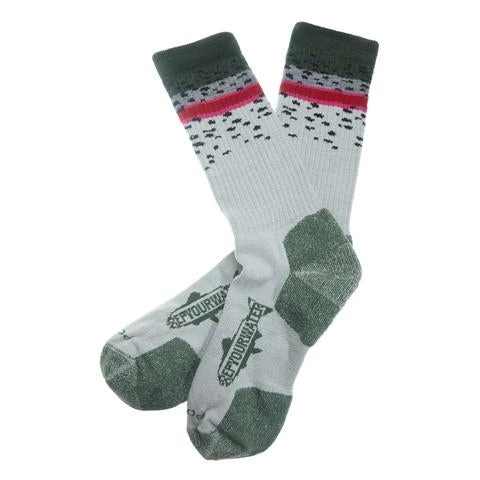 RepYourWater Trout Socks - Lightweight Rainbow Edition 1 RepYourWater Trout Socks - Lightweight Rainbow Edition