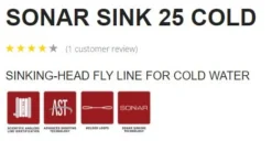 Scientific Anglers Sonar Sink 25 Cold Fly Line -Simms || Rio || Scientific Anglers tên blog Sales Store SonarSink25ColdTech