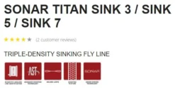 Scientific Anglers Sonar Titan Sink 3/Sink 5/Sink 7 Fly Line -Simms || Rio || Scientific Anglers tên blog Sales Store SonarTitan3.5.7Tech