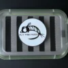Fly Fish Food Logo Fly Box - Clear W/Page, Medium W/Dry Fly Foam