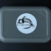 Fly Fish Food Logo Fly Box - Gray Double Sided, Medium W/Easy Grip Foam